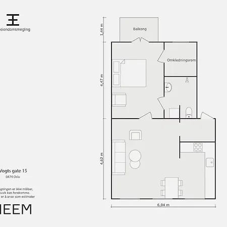 Apartment Sentral Leilighet Med Balkong. Oslo